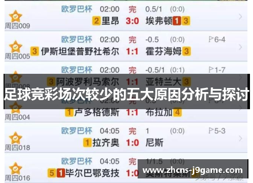 足球竞彩场次较少的五大原因分析与探讨 足球竞彩场次较少的五大原因分析与探讨
