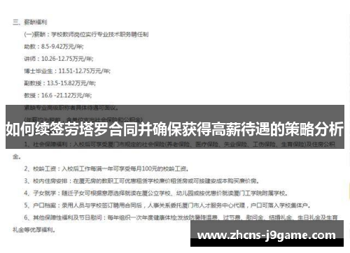 如何续签劳塔罗合同并确保获得高薪待遇的策略分析